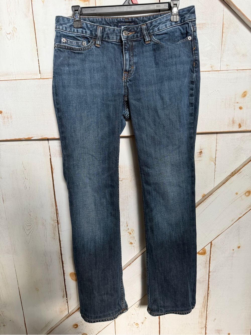 Banana Republic Women’s Straight Leg Jeans - Dark Blue Wash